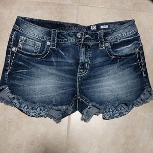 Miss Me Women's Blue Denim Shorts
